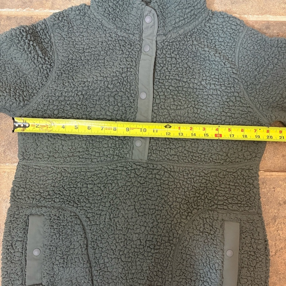 Polar Sherpa Dark Green 32° Heat Women Medium | Cozy Fleece Pullover Warm Soft - Picture 8 of 11